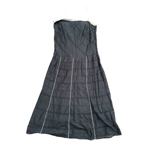 CO-OP Cooperative Women’s Black White Strapless Above Knee Casual Dress (Size 6)